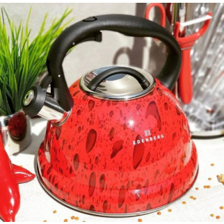 Чайник із свистком Edenberg EB-1990-Red 3 л червоний - Інтернет-магазин спільних покупок ToGether