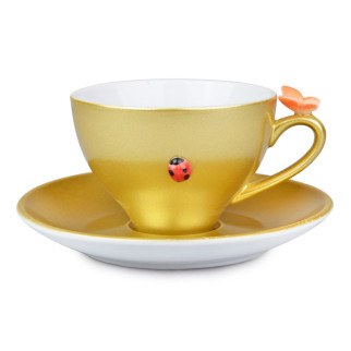 Чашка з блюдцем Lefard Золоте рандеву 494-002 2 предмети - Інтернет-магазин спільних покупок ToGether