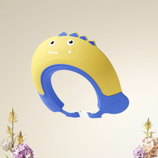 Козирок для миття голови купання малюка на застібці Дино Жовто-блакитний - Інтернет-магазин спільних покупок ToGether