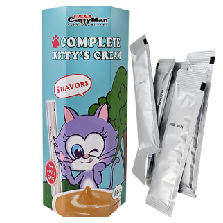 Ласощі для котів CattyMan Complete Kitty's Cream асорті смаків 160 гр - Інтернет-магазин спільних покупок ToGether