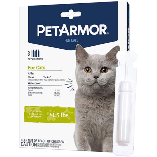 Краплі від бліх, кліщів та вошей PetArmor Cats для котів від 0.68 кг 1 піп - Інтернет-магазин спільних покупок ToGether