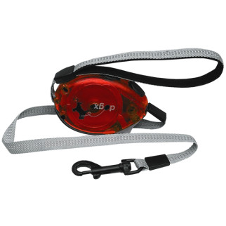 Рулетка Flamingo Dogx2GO Belt Glassy L до 35 кг, стрічка 2 м, червона - Інтернет-магазин спільних покупок ToGether