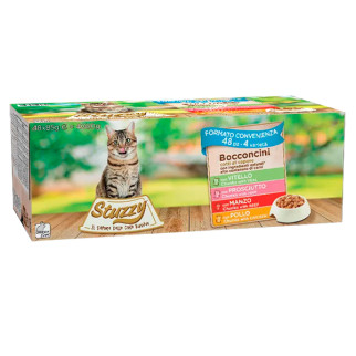 Набір вологого корму Stuzzy Cat Multipack з телятиною, шинкою, яловичиною та куркою для дорослих котів 48 шт * 85 гр - Інтернет-магазин спільних покупок ToGether