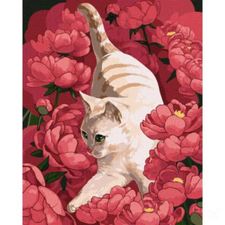Картина за номерами "Гравлива кішка" Kira Corporal Ідейка KHO4347 40х50 см - Інтернет-магазин спільних покупок ToGether