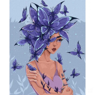 Картиназаномерами "Думки-метелики" lien_illustration ІдейкаKHO2585 40х50 см - Інтернет-магазин спільних покупок ToGether