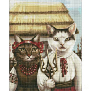Алмазна мозаїка"Котячаготика" art.irina.pass AMO7453 Ідейка 40х50 см - Інтернет-магазин спільних покупок ToGether