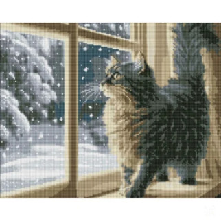 Алмазна мозаїка "Снігопад за вікном" art_selena_ua AMO7801, 40х50см - Інтернет-магазин спільних покупок ToGether