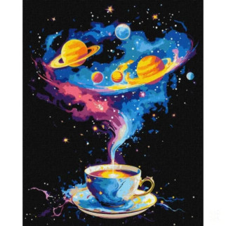 Картина за номерами "Космічний вихор" KHO5122 з фарбами металік 40х50см - Інтернет-магазин спільних покупок ToGether