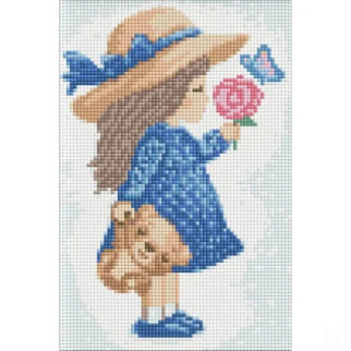 Алмазна мозаїка без підрамника "Маленька дівчинка" AMC7726 20х30см - Інтернет-магазин спільних покупок ToGether