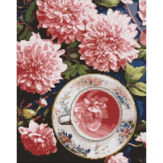Алмазна мозаїка "Рожеві жоржини" AMO7948 40х50см - Інтернет-магазин спільних покупок ToGether