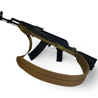 триточковий збройовий ремінь  з широким наплічником койот - Інтернет-магазин спільних покупок ToGether