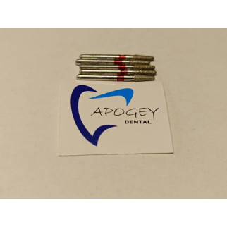Стоматологічні алмазні фрези бори ApogeyDental CR-21F м'яка упаковка 5 шт/уп (червона серія) - Інтернет-магазин спільних покупок ToGether