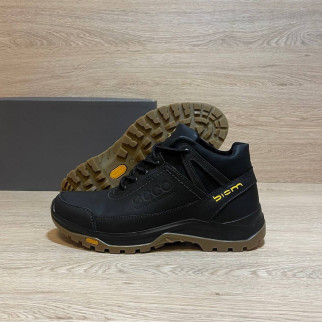  зимові шкіряні ботинки Ecco чорні  - Інтернет-магазин спільних покупок ToGether