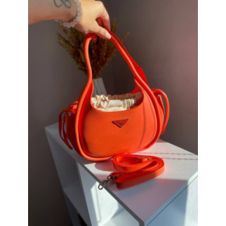 Жіноча сумка Prada mini Прада помаранчева 087 - Інтернет-магазин спільних покупок ToGether