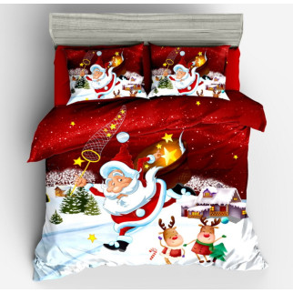 Постільна білизна полуторна новорічна фланель дід ловець зірок - Інтернет-магазин спільних покупок ToGether
