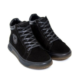 шкіряні зимові ботинки Armani чорні - Інтернет-магазин спільних покупок ToGether