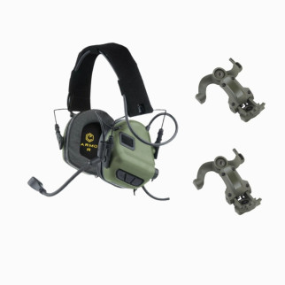 Активні навушники Earmor M32 з гарнітурою +кріплення чебурашки олива - Інтернет-магазин спільних покупок ToGether