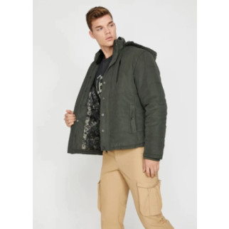 Демисезонная куртка з капюшоном KOTON оливковая\хаки - Інтернет-магазин спільних покупок ToGether