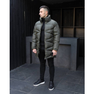 Куртка зимняя теплая удлиненная Бофорт хаки - Інтернет-магазин спільних покупок ToGether
