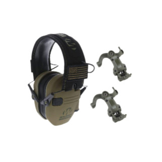Активні оригінальні захисні навушники для стрільби Walker's Razor Slim Electronic Muff 23 дБ олива + кріплення чебурашки олива  - Інтернет-магазин спільних покупок ToGether