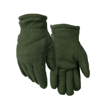 Зимові флісові рукавиці хутро олива  - Інтернет-магазин спільних покупок ToGether