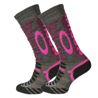 Шкарпетки гірськолижні жіночі Brugi 7A64 S 34-36 Grey/Pink (BR-7A64-GRPNK-36) - Інтернет-магазин спільних покупок ToGether