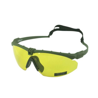 Тактичні окуляри Kombat UK олива колір лінз жовтий  - Інтернет-магазин спільних покупок ToGether
