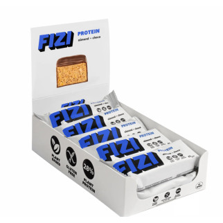 FIZI Protein Bar - 10х45g Almond-Choco батончики с миндалем-шоколадом - Інтернет-магазин спільних покупок ToGether