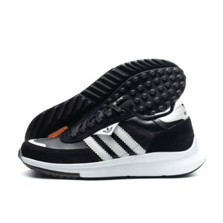 шкіряні кросівки Adidas колір чорний, білий  - Інтернет-магазин спільних покупок ToGether