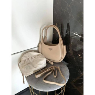 Жіноча сумка Prada mini Прада бежева 8998 - Інтернет-магазин спільних покупок ToGether