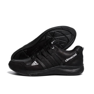 Чоловічі шкіряні демісезонні кросівки Adidas чорні - Інтернет-магазин спільних покупок ToGether