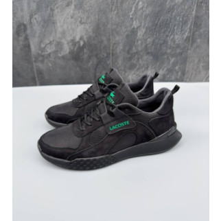 Шкіряні демісезонні кросівки Lacoste чорні - Інтернет-магазин спільних покупок ToGether
