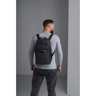 Рюкзак Louis Vuitton чорна з сірим клітка - Інтернет-магазин спільних покупок ToGether