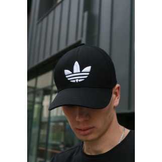Кепка Adidas чорна (логотип білого кольору) - Інтернет-магазин спільних покупок ToGether