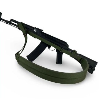 триточковий збройовий ремінь  з широким наплічником олива - Інтернет-магазин спільних покупок ToGether