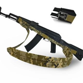 Ремінь для зброї  триточковий H&K карабіном та широким наплічником піксель  - Інтернет-магазин спільних покупок ToGether