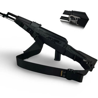 Ремінь збройовий триточковий з карабіном  чорний - Інтернет-магазин спільних покупок ToGether