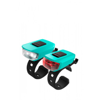 Комплект мигалок KLS VEGA USB Turquoise - Інтернет-магазин спільних покупок ToGether