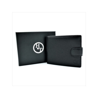 Чоловічий шкіряний гаманець 12 х 10 х 3 см Чорний wtro-308 - Інтернет-магазин спільних покупок ToGether