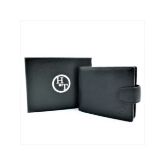 Чоловічий шкіряний гаманець 12 х 9,5 х 3 см Чорний wtro-163-9 - Інтернет-магазин спільних покупок ToGether