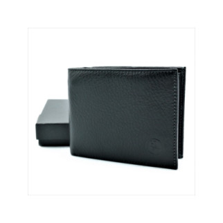 Чоловічий шкіряний гаманець 11,5 х 9 х 2 см Чорний wtro-208B - Інтернет-магазин спільних покупок ToGether