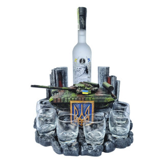 " Український танк Т64 БВ" декоративна підставка для алкоголю, тематичний Міні Бар - Інтернет-магазин спільних покупок ToGether