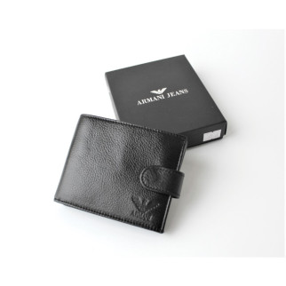 Чоловічий шкіряний гаманець Armani чорний - Інтернет-магазин спільних покупок ToGether