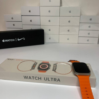 Смарт-годинник GS 8+ ultra 49мм ремінець 24 мм помаранчевий - Інтернет-магазин спільних покупок ToGether