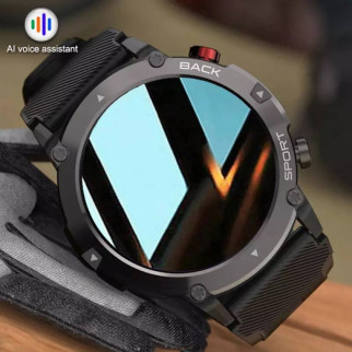 Чоловічий металевий смарт годинник Smart Watch GlobalWatch, чорний - Інтернет-магазин спільних покупок ToGether