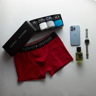 Чоловічі боксери Tommy Hilfiger 5 шт колір : червоний , голубий, сірий , білий , чорний - Інтернет-магазин спільних покупок ToGether