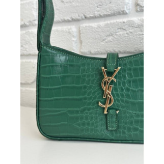 Жіноча сумка  Yves Saint Laurent 24*15 імітація крокодилячої кожі зелена  - Інтернет-магазин спільних покупок ToGether