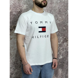 Футболка Tommy Hilfiger біла (вел. лого) - Інтернет-магазин спільних покупок ToGether