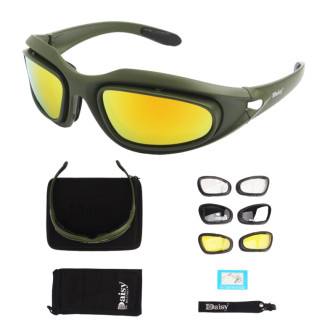 тактичні окуляри олива  зі знімними дужками 4 типи лінз - Інтернет-магазин спільних покупок ToGether