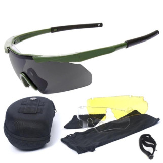 Тактичні окуляри олива 3 комплекти змінних лінз - Інтернет-магазин спільних покупок ToGether